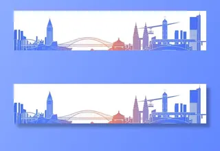 重庆元素建筑城市剪影图片