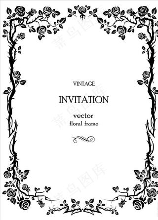 矢量花边藤蔓图片