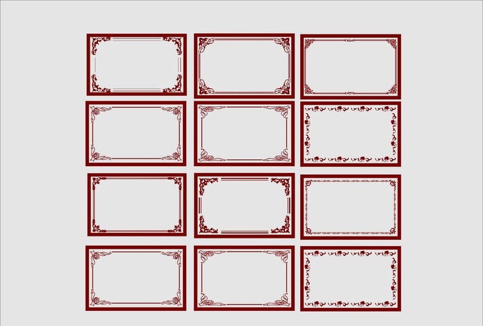 欧式花边边框图片