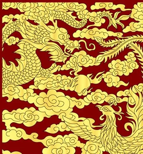 矢量原创龙凤图案图片ai矢量模版下载