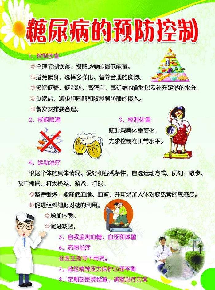 糖尿病的预防控制图片