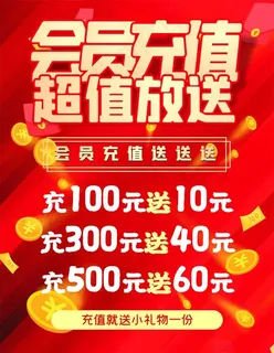 会员充值海报 图片