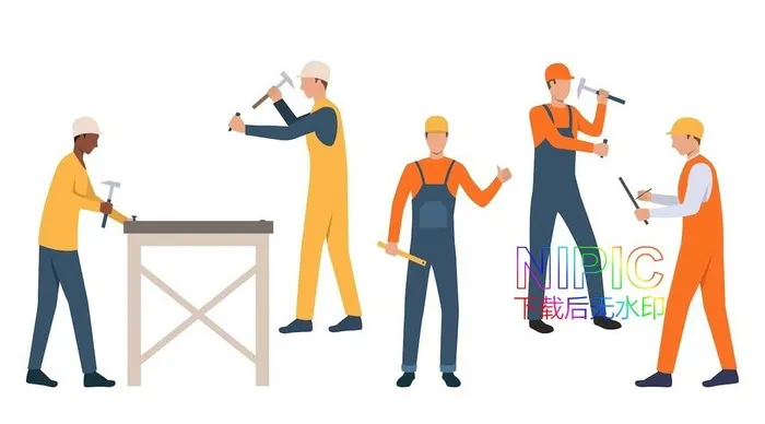 建筑工人图片