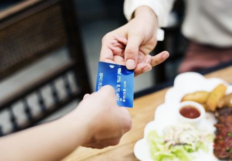 信用卡特写图片