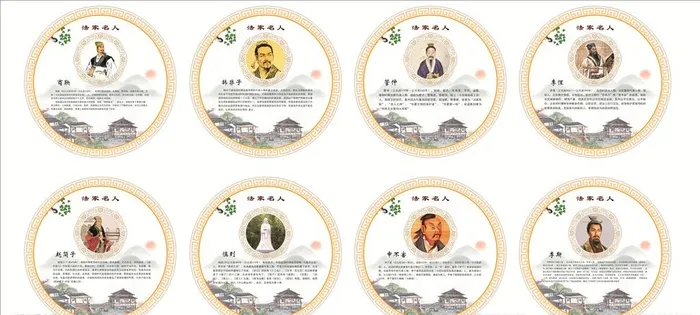 法制名人图片cdr矢量模版下载