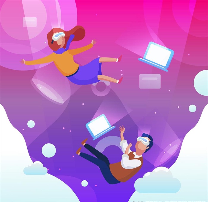 VR体验图片ai矢量模版下载