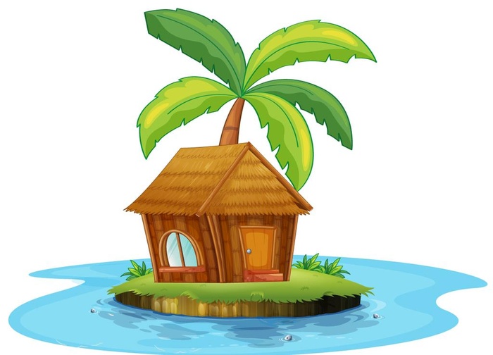 卡通屋 树屋 图片