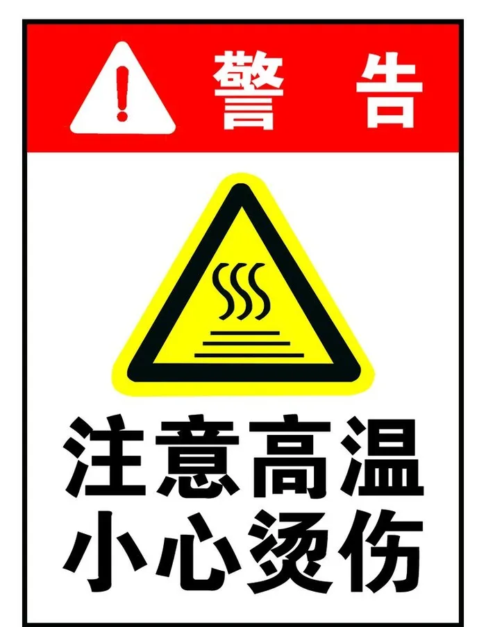 注意高温 小心烫伤图片(1181x1575)psd模版下载