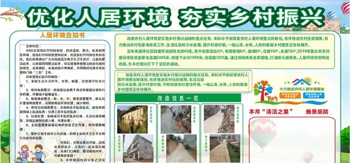 人居环境宣传图片cdr矢量模版下载