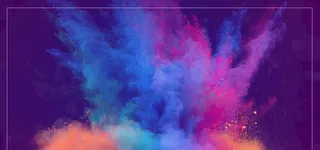 彩色粉末海报图片