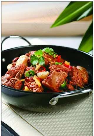 干锅排骨米豆腐图片