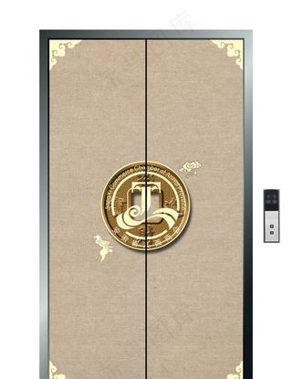 电梯门贴 复古图片