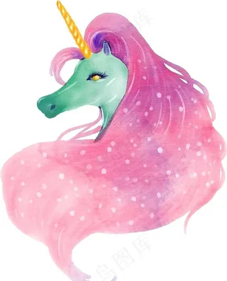 卡通独角兽图片