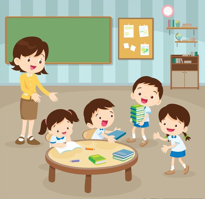 卡通小学生图片