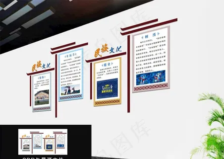 民族文化墙图片