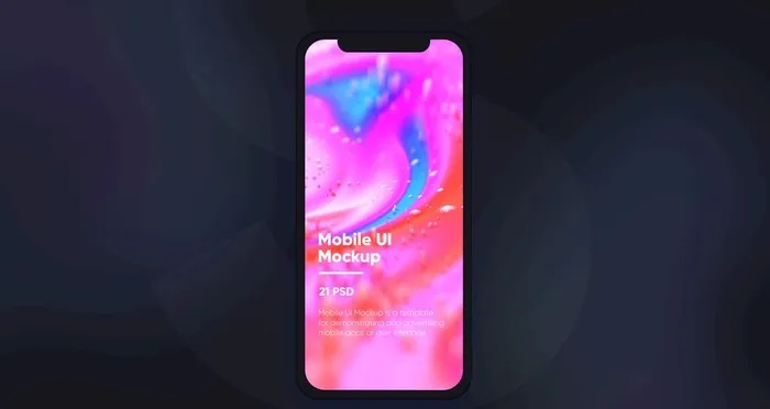 深色UI样机图片(3840x2160)psd模版下载