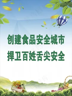 绿色食品 食品安全展板图片
