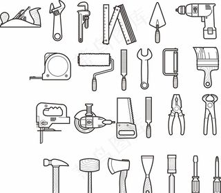 工具简笔画图片