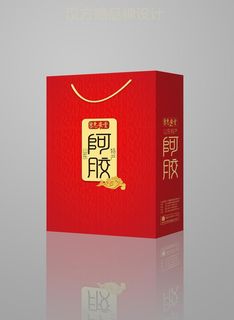 阿胶手提袋（展开图）图片
