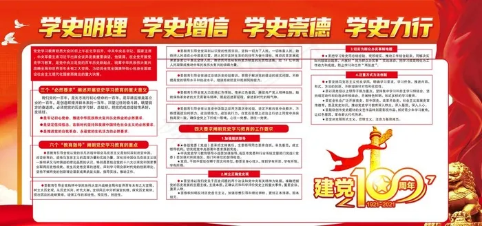 建党100周年图片psd模版下载