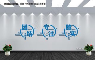 公司励志标语文化墙图片