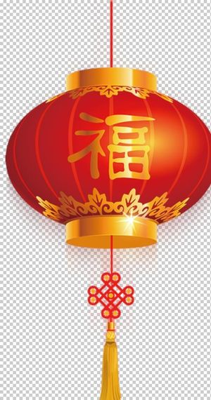 新年装饰福字灯笼图片