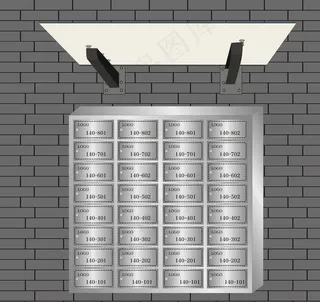 信报箱雨棚效果图图片