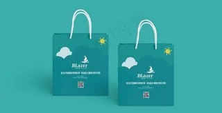 培训机构卡通手提袋含样机图片