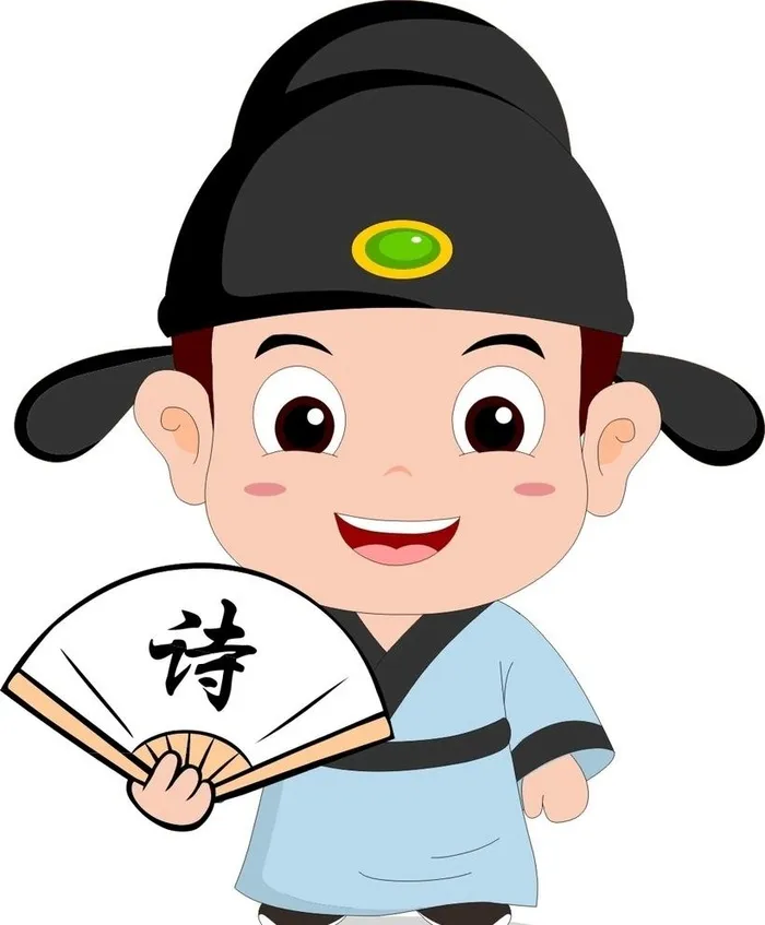 卡通诗人图片cdr矢量模版下载