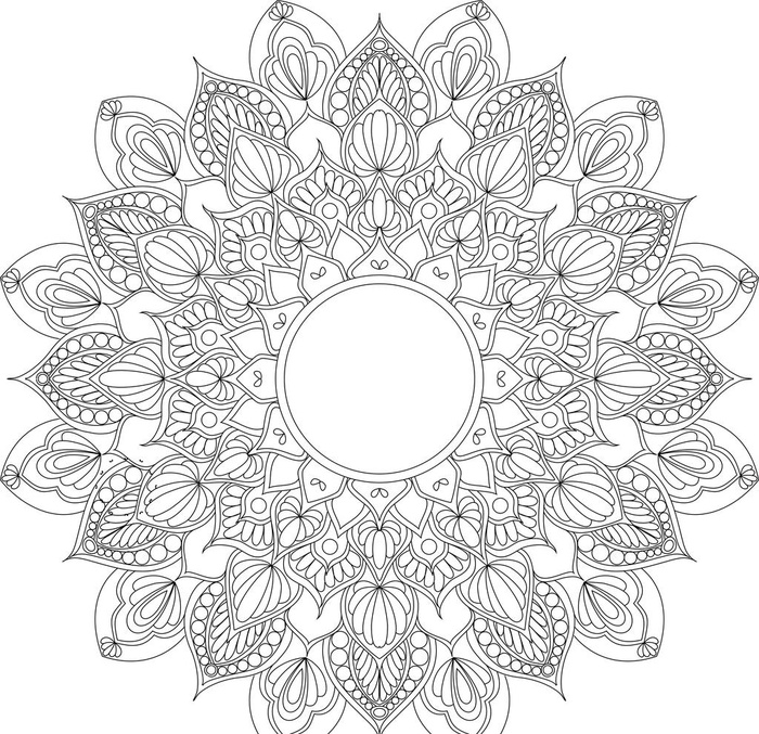 曼陀罗花纹   万花筒图片