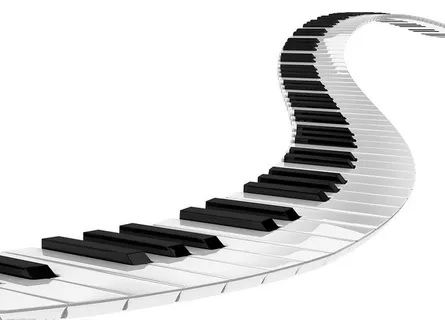 钢琴键盘的创意图片