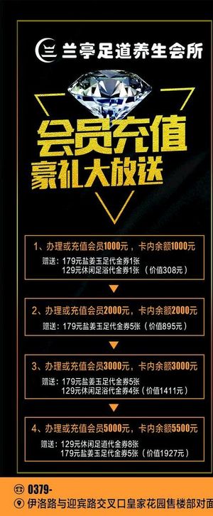 会员充值展架图片