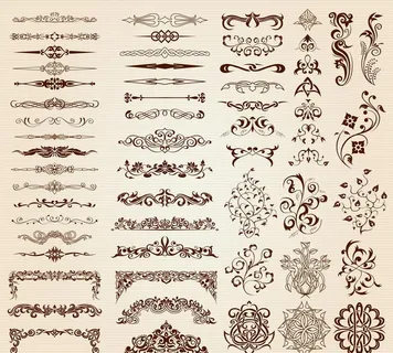 复古花纹边框图片