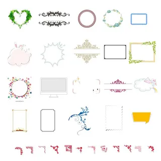 吉祥如意新年边框图片