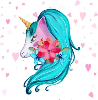 卡通独角兽图片