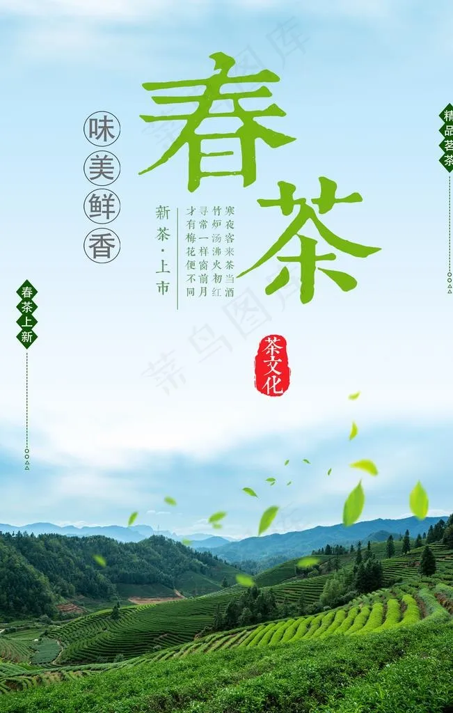 春茶海报图片(3543X5315(DPI:150))psd模版下载