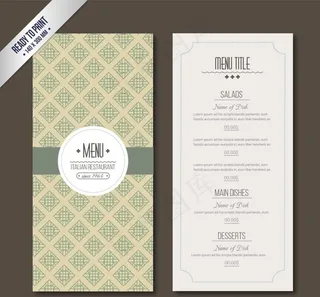 意大利餐厅菜单图片