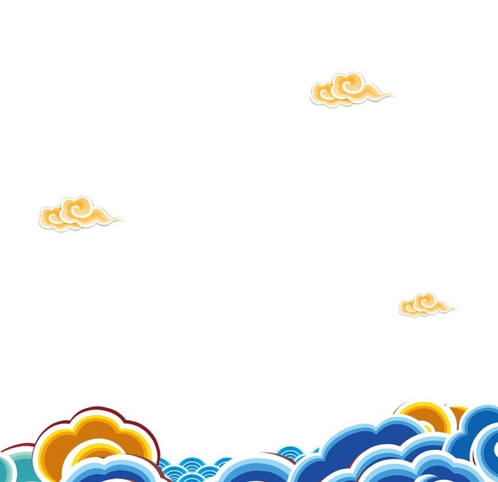 彩色祥云背景图片