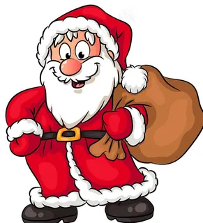 圣诞老人与鹿图片