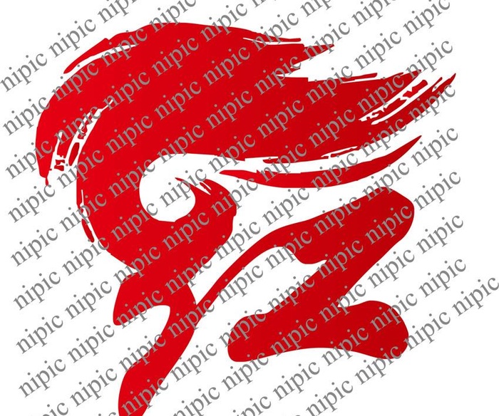 红艺术字图片ai矢量模版下载