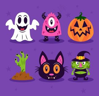 万圣节元素图片