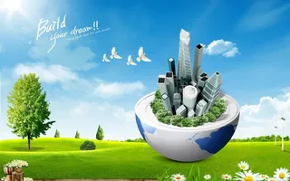 田园风光创意设计图片