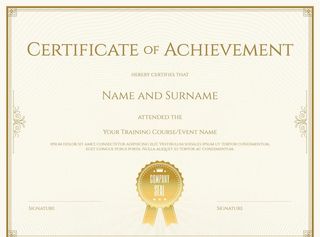 金色证书图片