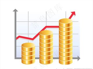 金币上升图片
