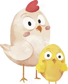 卡通鸡图片