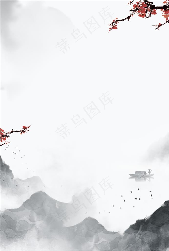 复古背景 水墨背景图片cdr矢量模版下载