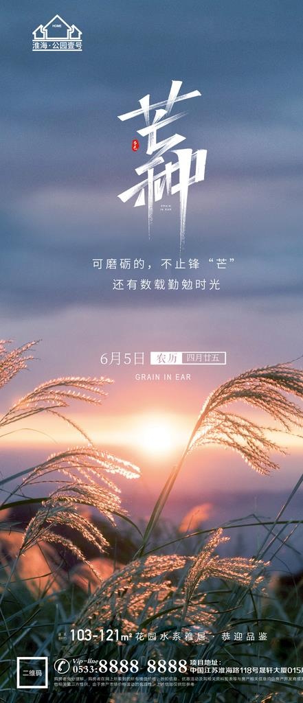 地产芒种节气微信图片(1181x2557)psd模版下载