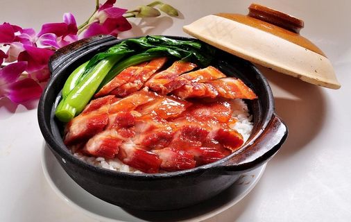 叉烧煲仔饭图片 叉烧煲仔饭图片