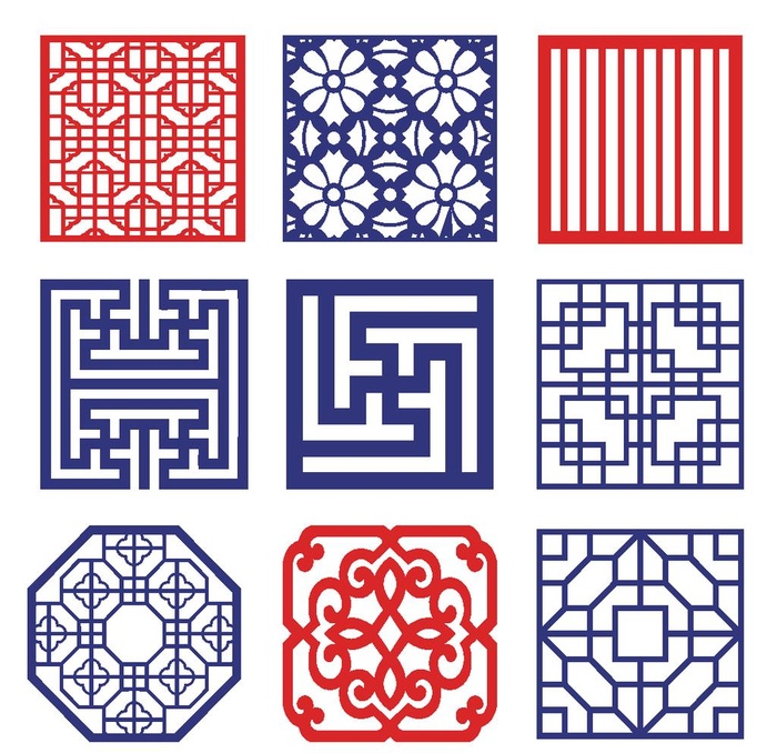 中式图形图片eps,ai矢量模版下载