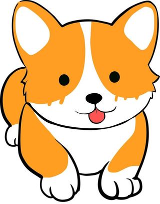 柯基矢量图图片